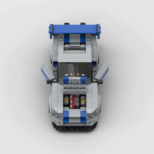 Maquette Tesla à Assembler — Voiture MOC Skyline R34 (332 pièces) 4