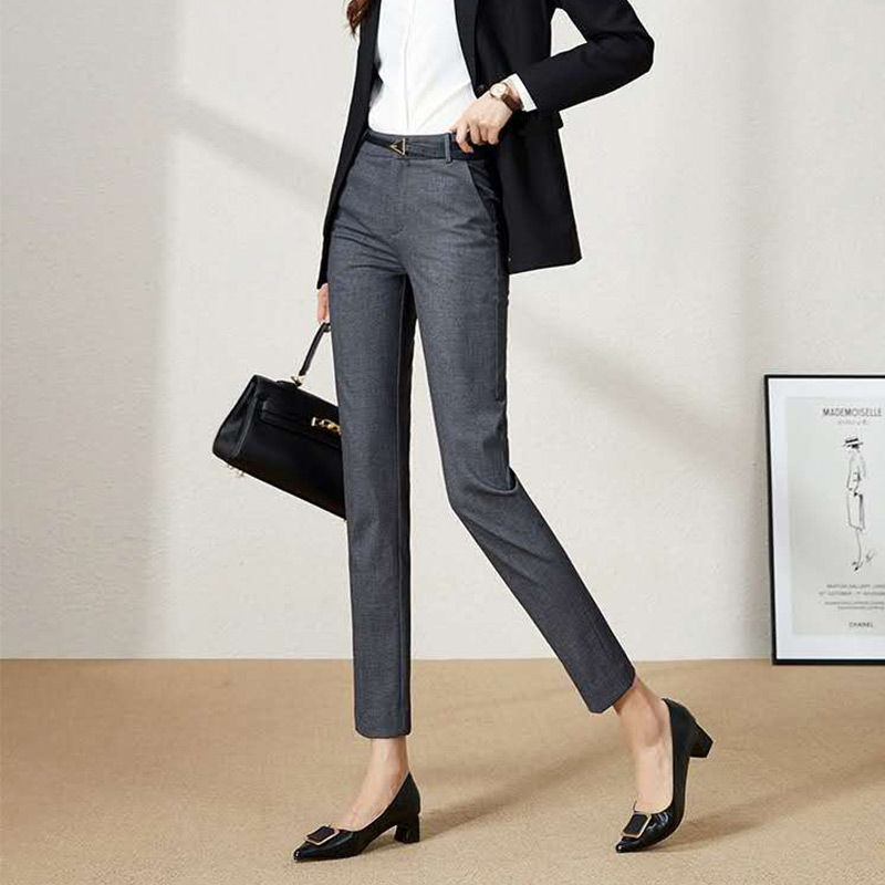 Title 1, Grey Suit Pants Womens Trousers Stylish and co...