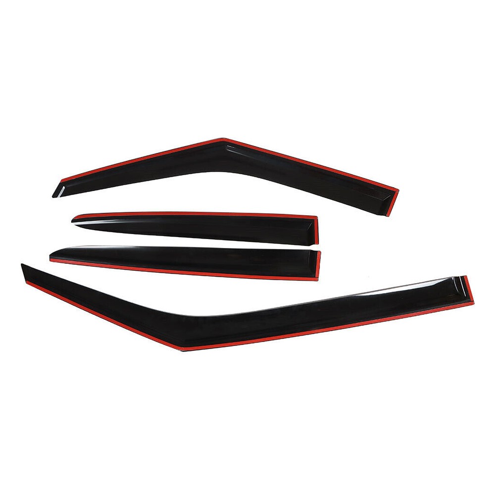 Window Visors Smoke Sun Rain Vent Guards Shade — foto 6
