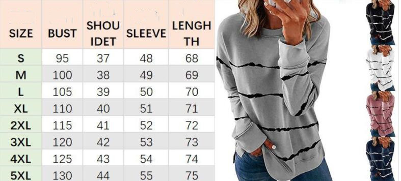 Title 2, Ladies Printed Long Sleeve Sweatshirt