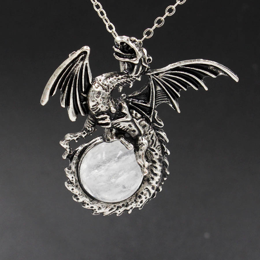 Title 4, Pterosaur Beads Crystal Pendant Retro Ornaments...