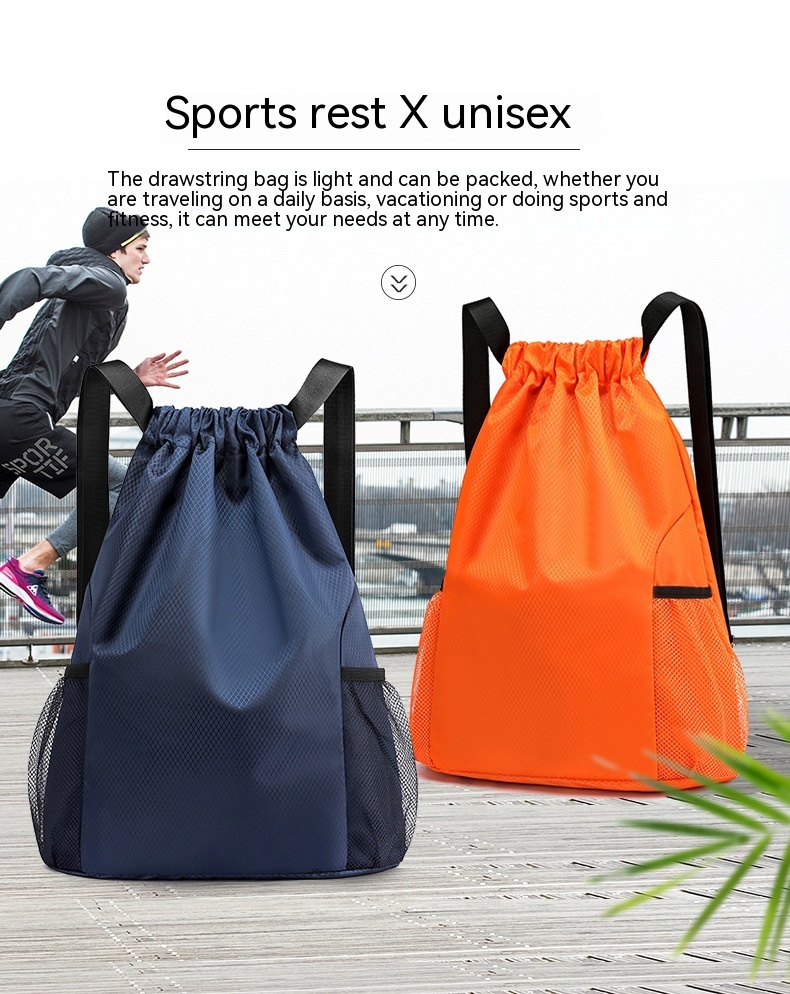 Title 15, Drawstring Sports Leisure Backpack Oxford Cloth...