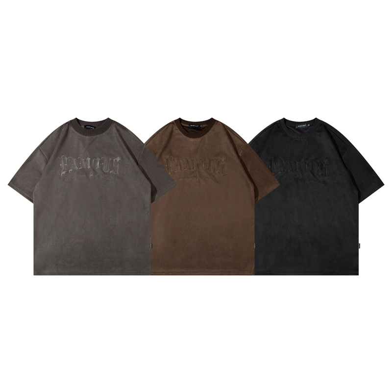 Men's Vintage Letter Embroidered T-shirt — image 1