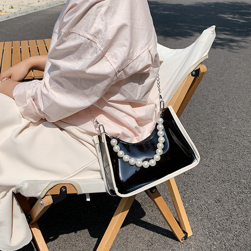 Trendy Transparent Jelly Bag Women's Handbag Chain