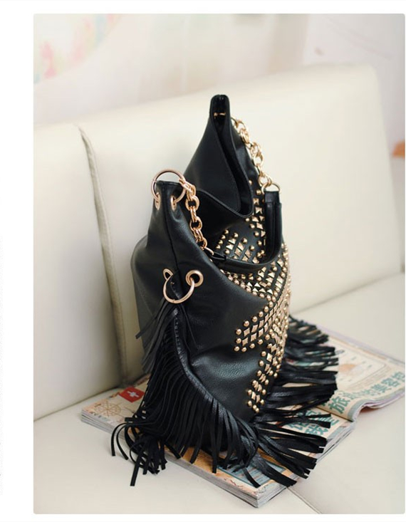 Rivet Shoulder Messenger Bag Portable Multifunctional Lady Bag
