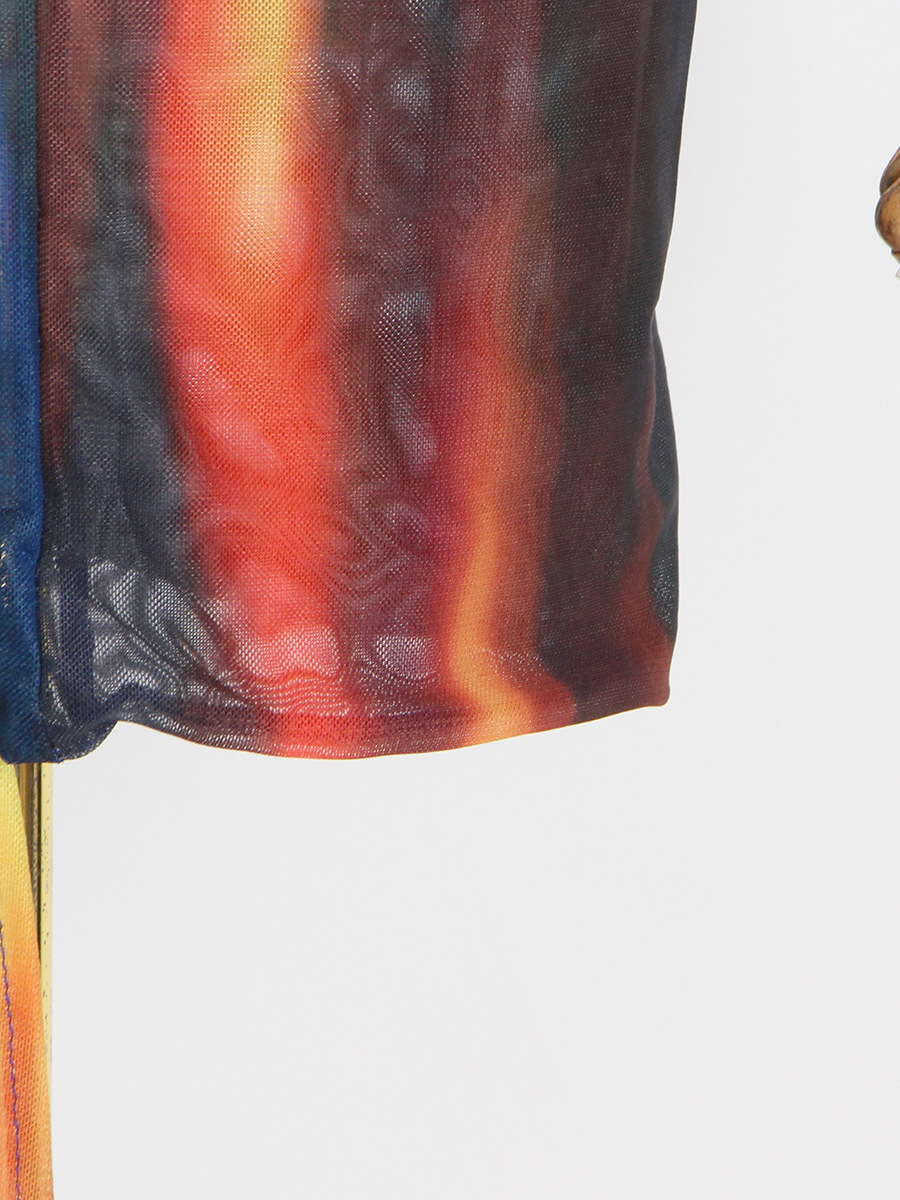 Tie-Dye Long Sleeve Maxi Dress, picture 4 of 8