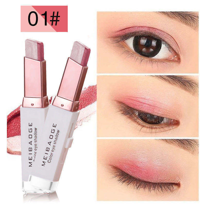 Lazy Double-headed Two-tone Eyeshadow Stick