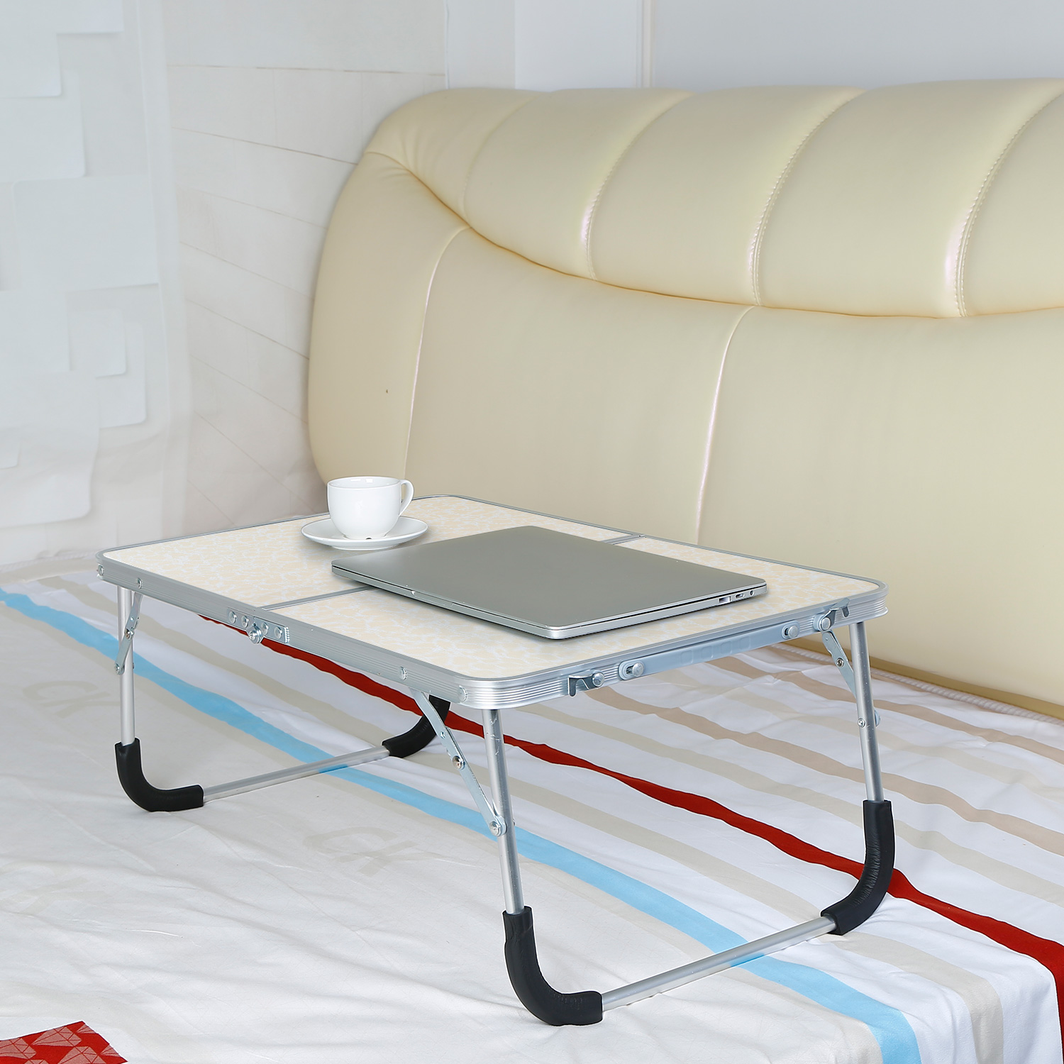 1Pc Foldable Laptop Table Notebook Bed Desk Breakfast Reading Writing Lap Tray For Sofa Couch Floor Dormitory 8