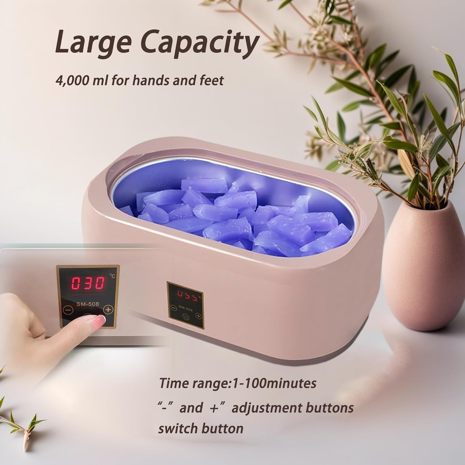 4000ML Paraffin Wax Machine For Hand And Feet Bath Warmer UK — image 4