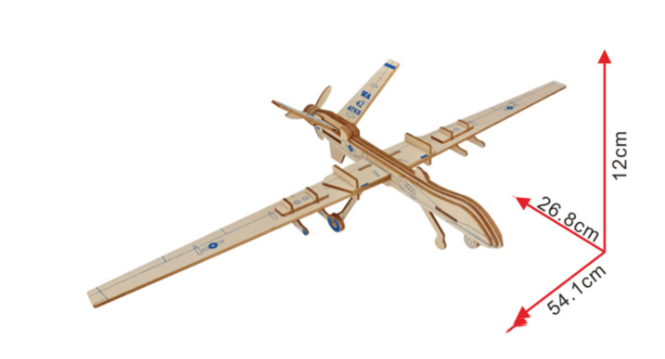 Title 10, Unmanned Reconnaissance 3D Model Wooden Stereo