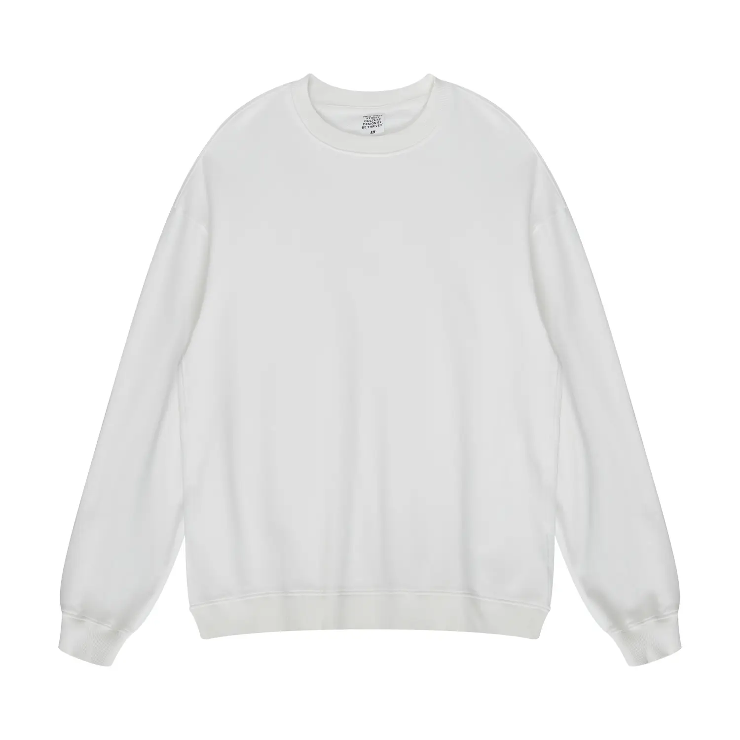 Vintage American Style Wash Round Neck Sweater Male