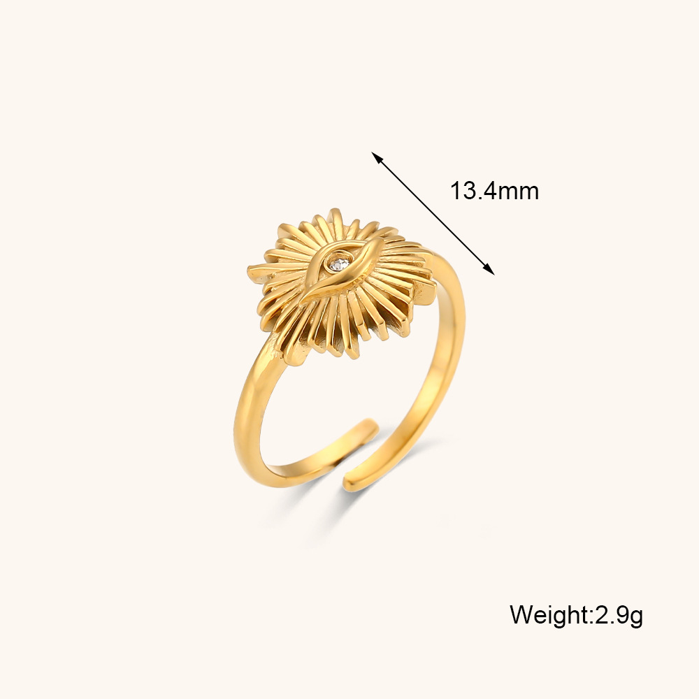 Title 1, Fashion Stainless Steel Plated 18K Gold Ring Je...