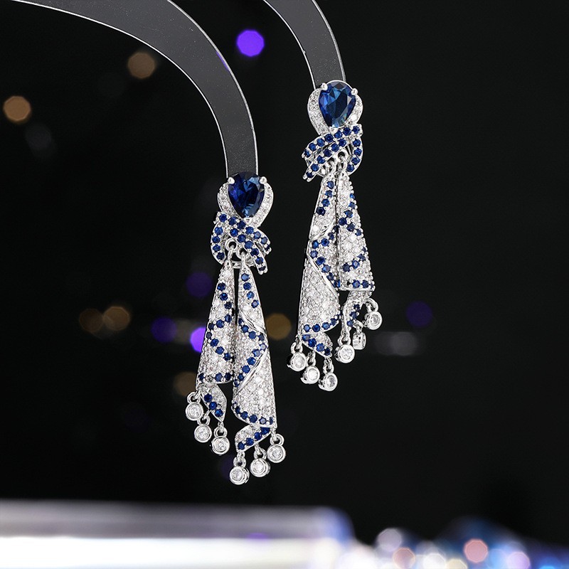 Jewelry Tassel Silver Needle Earring Girl thumbnail 3