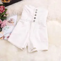 High Waist Wide Leg Shorts - View 1