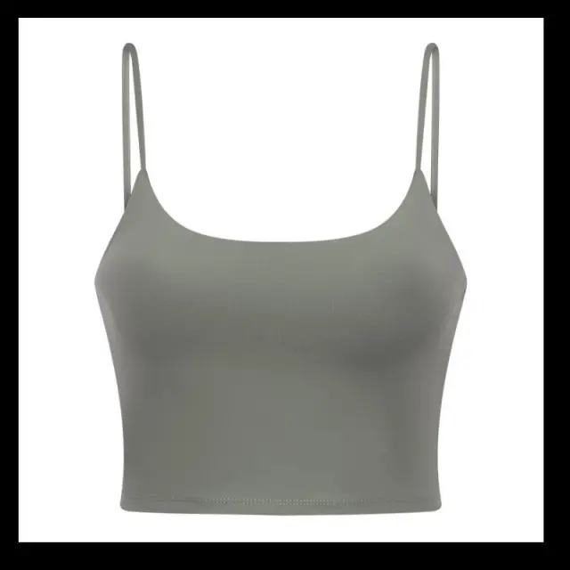 Women's Breathable And Quick drying Camisole With Chest Pad Turquoise - Shop at LoveMi