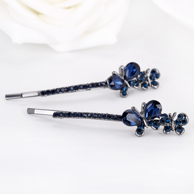 Women's Creative Bow Side Clip Rhinestone Headwear
