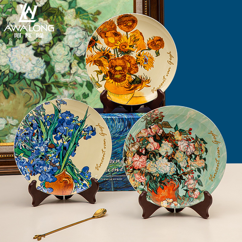 Van Gogh Export Bone China 8-inch Plate - Image 4