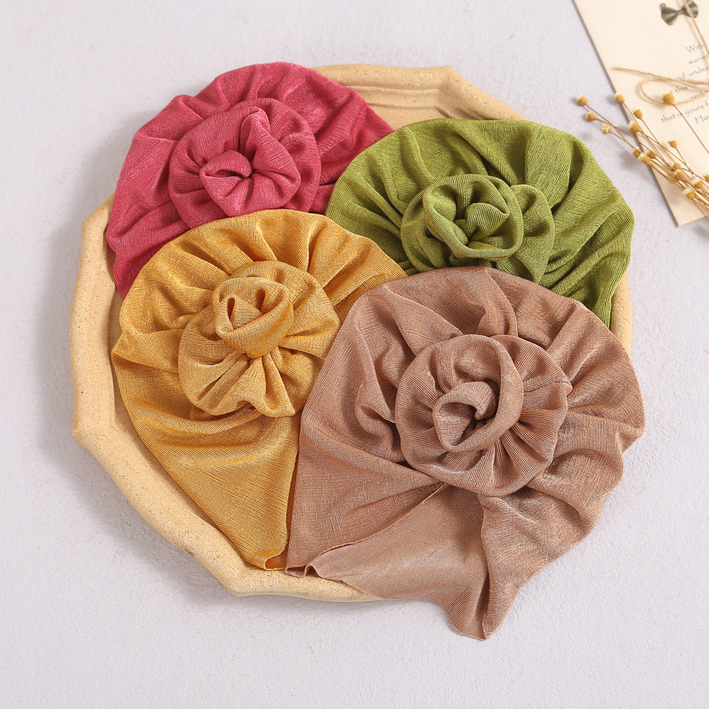 Spring And Autumn Baby Indian Three-dimensional Flower Tam-o'-shanter — foto 3