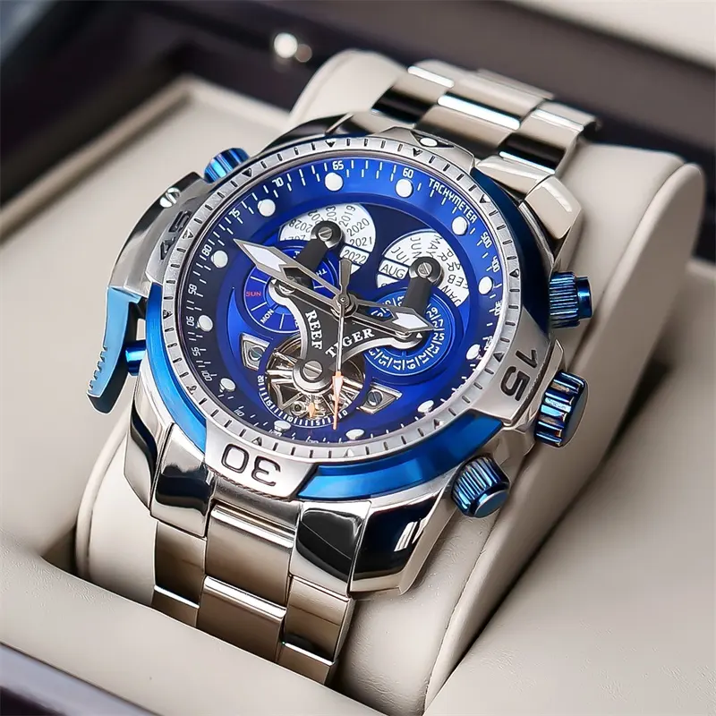 Men's Mechanical Watch Large Dial Waterproof Strong