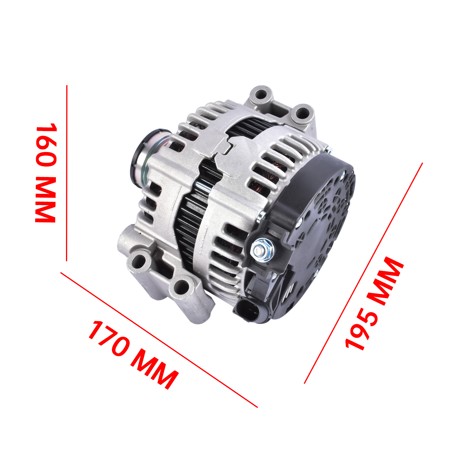 Alternator 180 Amp 12V For BMW 128i 323i 328i 328xi 330i 528i 528xi X3 X5 12317550968