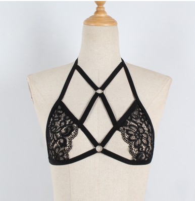 Title 2, Sexy Lace Mesh Top Hollow All-match Bra