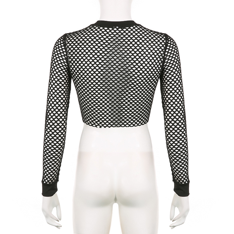 Title 10, Damesblouse met holle mesh en ster