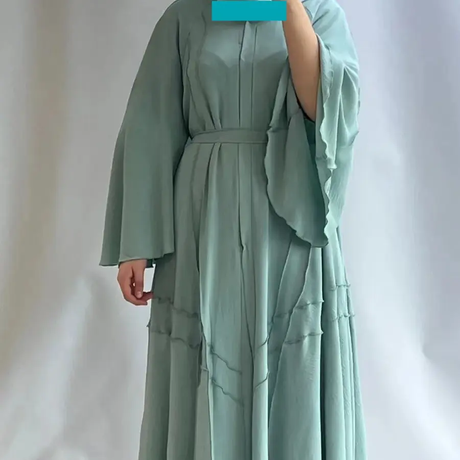 Ethnic Women's Long Cardigan Tie Dress