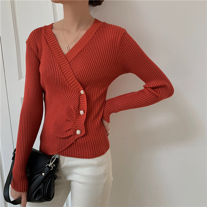 Irregular Sweaters Are Fashionable In Early Autumn With Long Sleeves