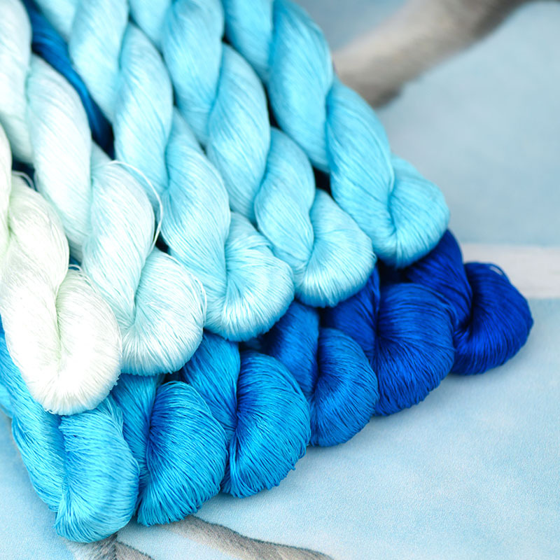 Hand Embroidery Thread Lake Water Blue — image 1
