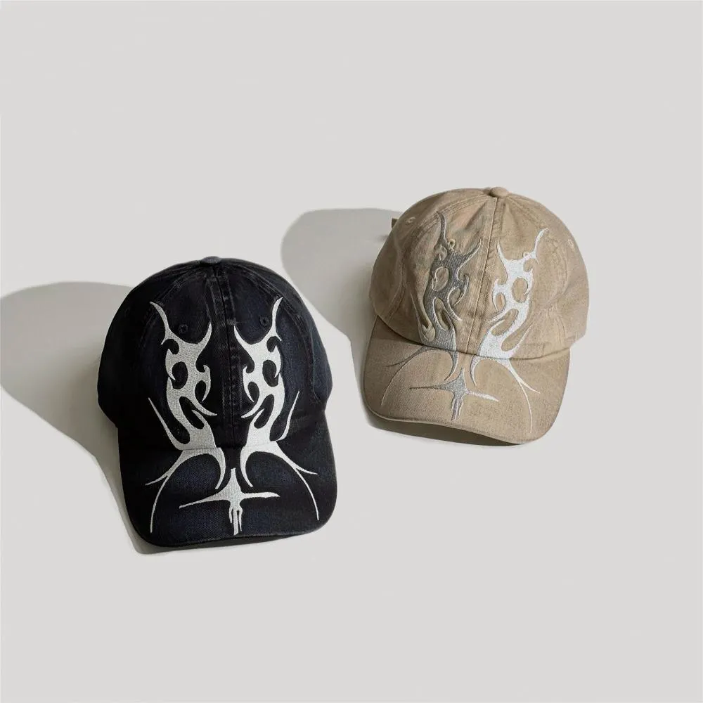 Cool Street Fashion Textured Symmetrical Baseball Cap