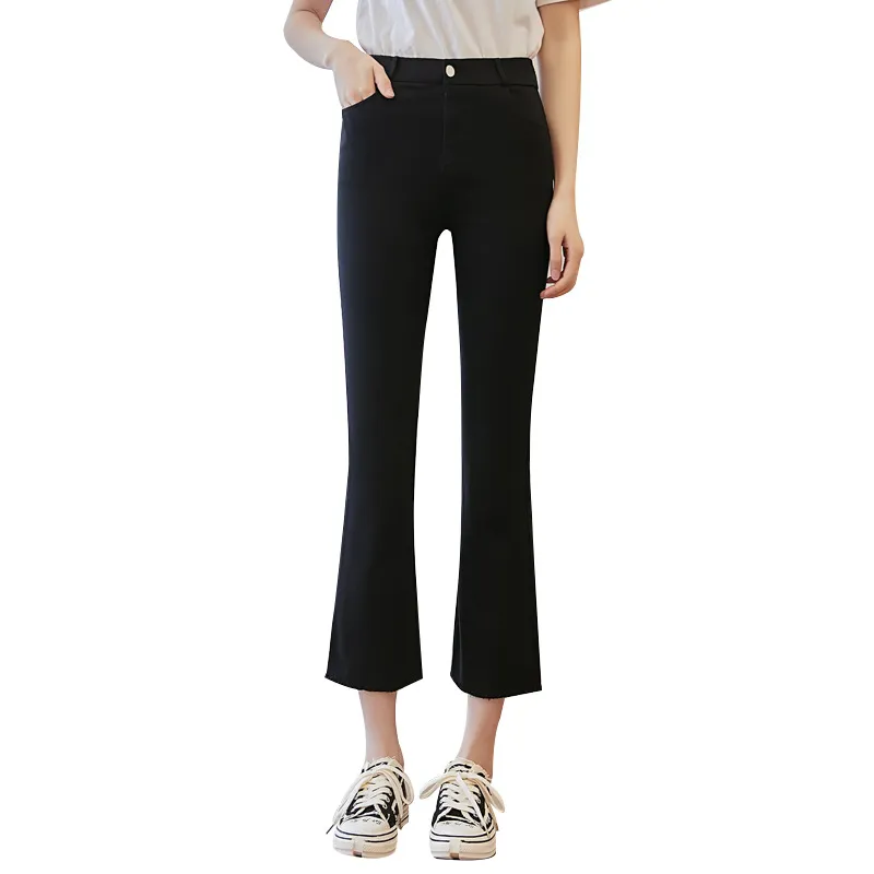 Women's Fashion Pull Up Stretch High Waist Leggings - Black