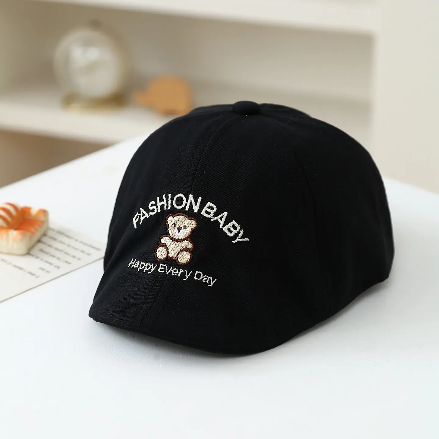 Newly Designed Bear-embroidered Multi-letter Children's Outdoor Sun