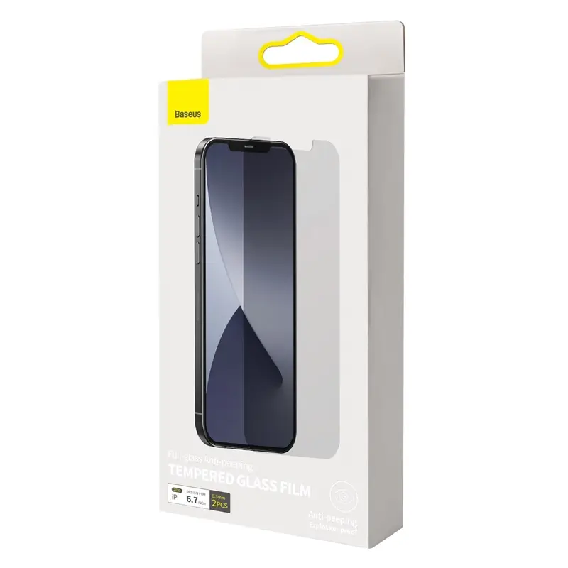 0.3mm Full Glass Privacy Tempered Film For IP 5.4 Inch Two Pieces