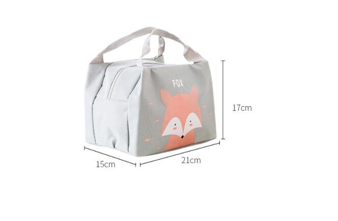 Title 1, Cartoon Cute Student Insulation Bag Lunch Bag S...