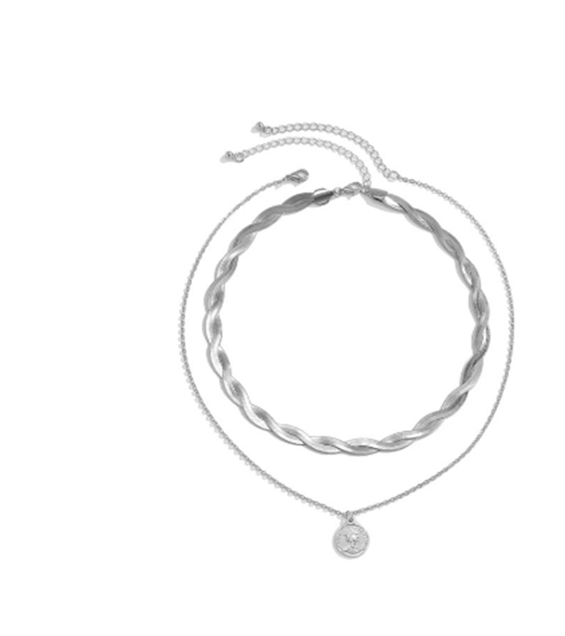 سلسلة عظمة ثعبان منسوجة بتصميم مبتكر بطبقة واحدة للترقوة