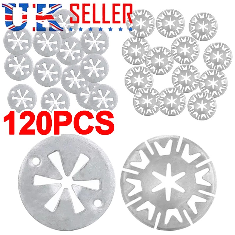 120 Pack Heat Shield Clips Car Exhaust Metal Locking Star Washers Fixing Auto HS — image 10
