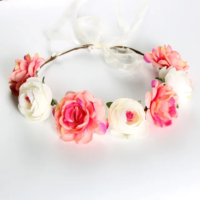 Fashion Flower Headband Seaside Travel Watermelon Red - Shop at LoveMi