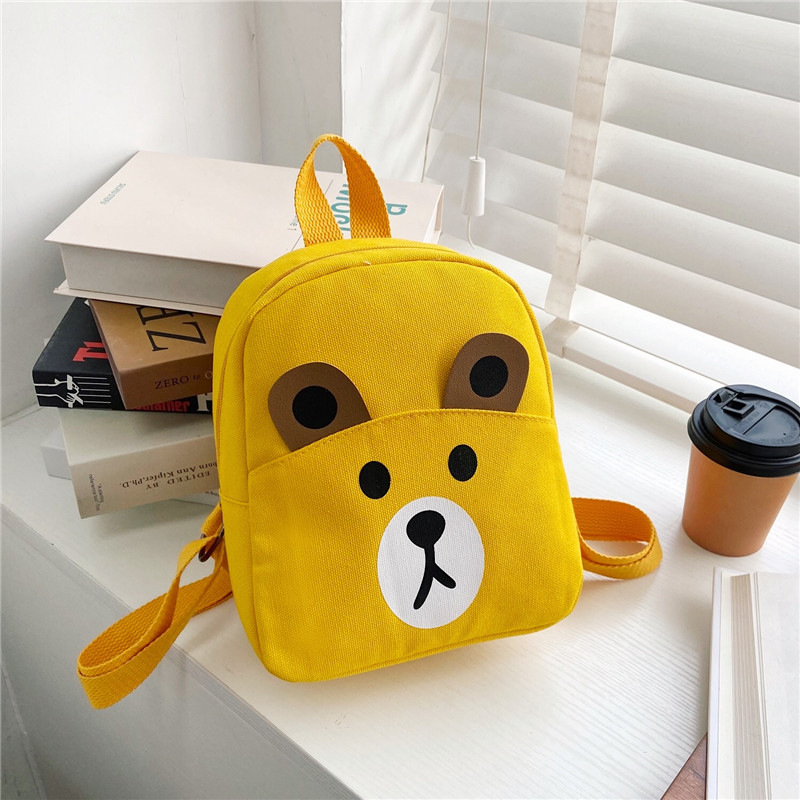 Cartoon Kindergarten Canvas Tasche Bär Rucksack - Bild 7 von 7