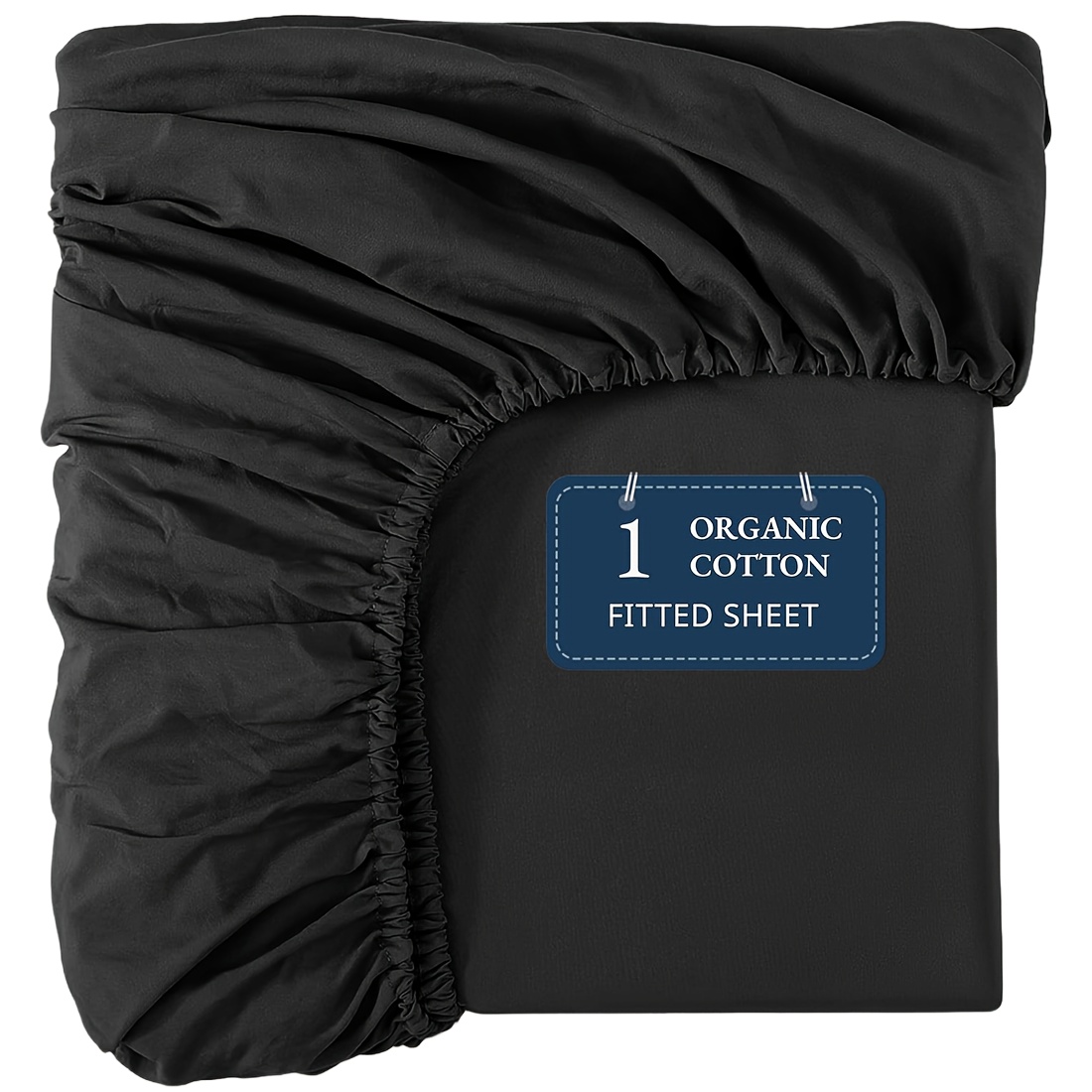 Fitted Sheet Super Soft, Lightweight&Durable Cotton Fitted Sheet, 22 Momme,100Count,Twill Weave,The Selling Size Is Double 139cmX193cmThe Main Image Shows The Black Version For Sale.