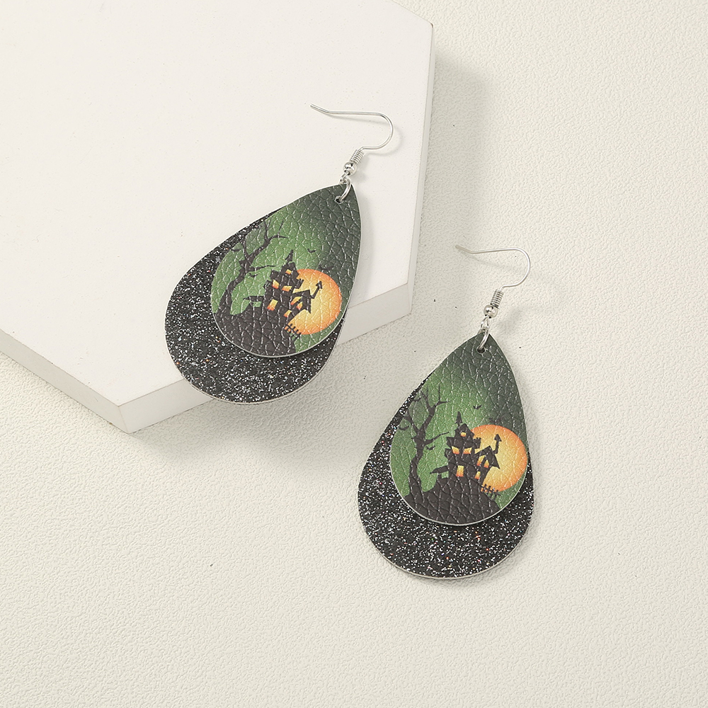 Simple Geometric Personality Halloween Earrings