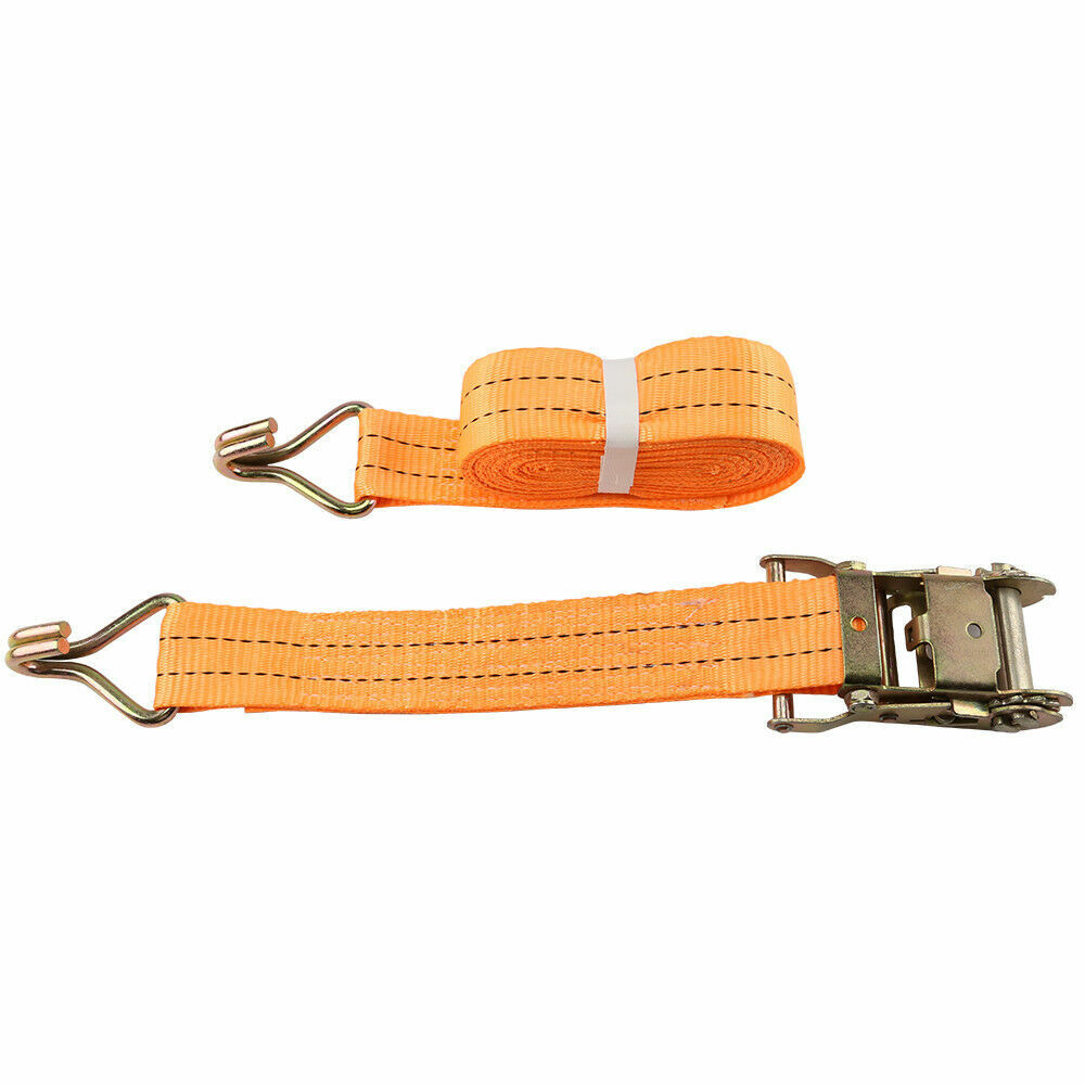 4X Heavy Duty Ratchet Ties Down Straps 50mm-6 Meter Lashing Cargo Luggage 3000KG