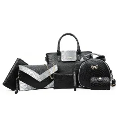 European And American Ladies Shoulder Bag Shiny Patent Leather Handbag - Black - View 1