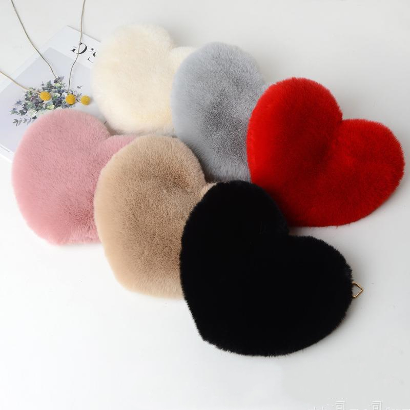 Love Bags For Women Plush Chain Shoulder Bags Valentine's Day Party Bag - Image 2