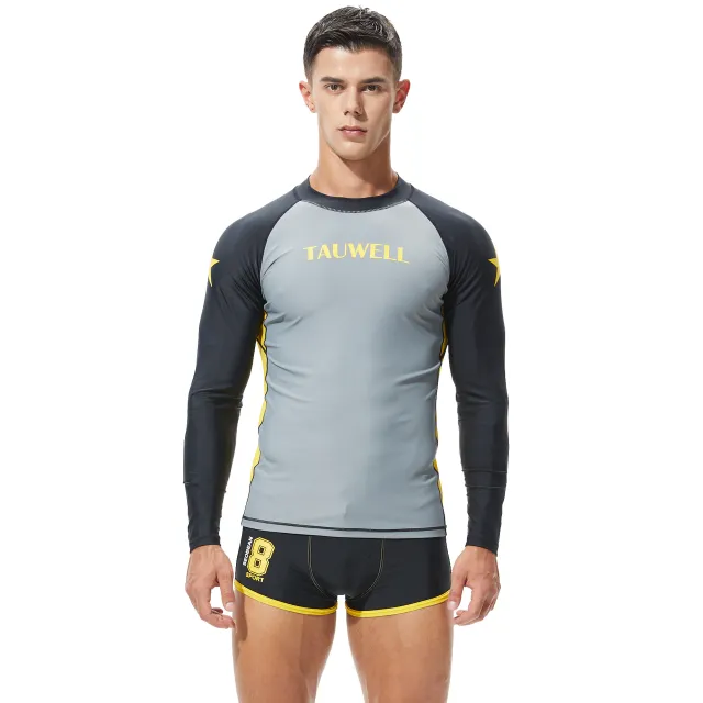 Men's Surfing Suit Sunscreen Personalized Swimsuit Grey - Shop at LoveMi
