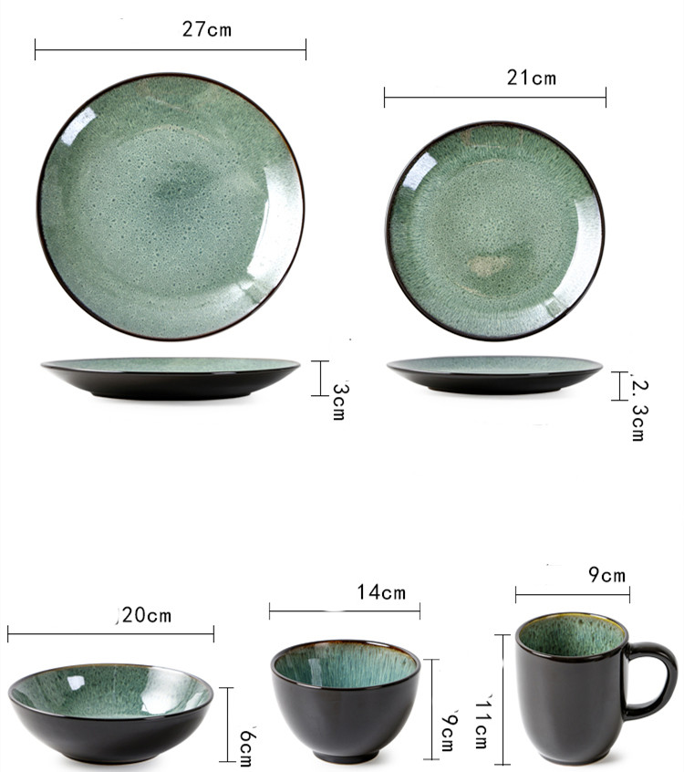 Title 1, Creative Ceramic Kiln Changes Plate Bowl Tableware