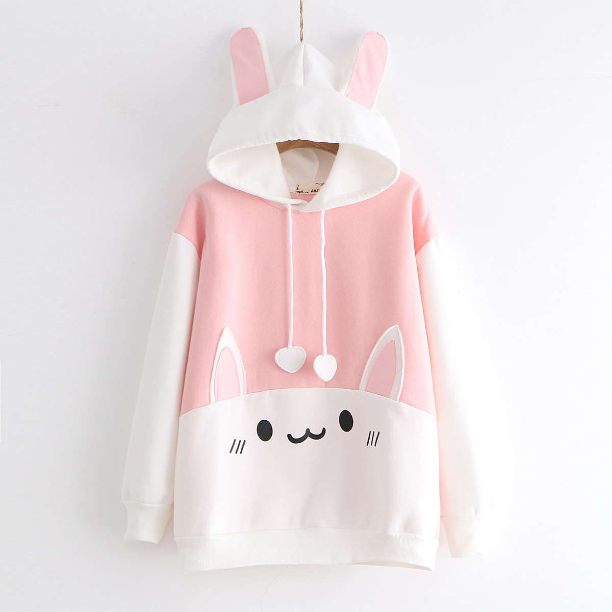 Title 5, Plush cat print hoodie