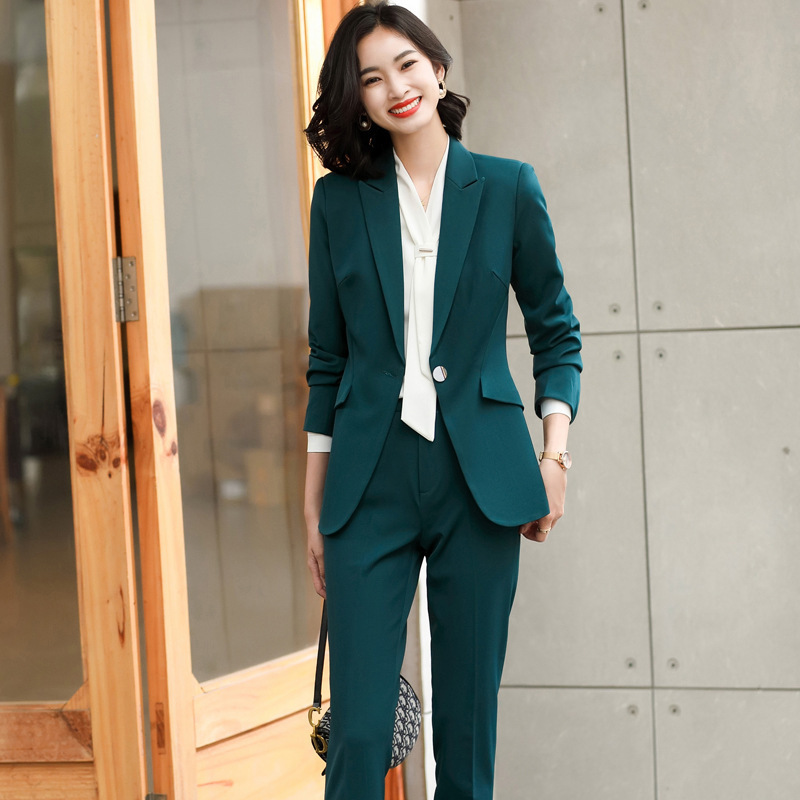 Ladies Business Work Suit Wear 2-piece Set