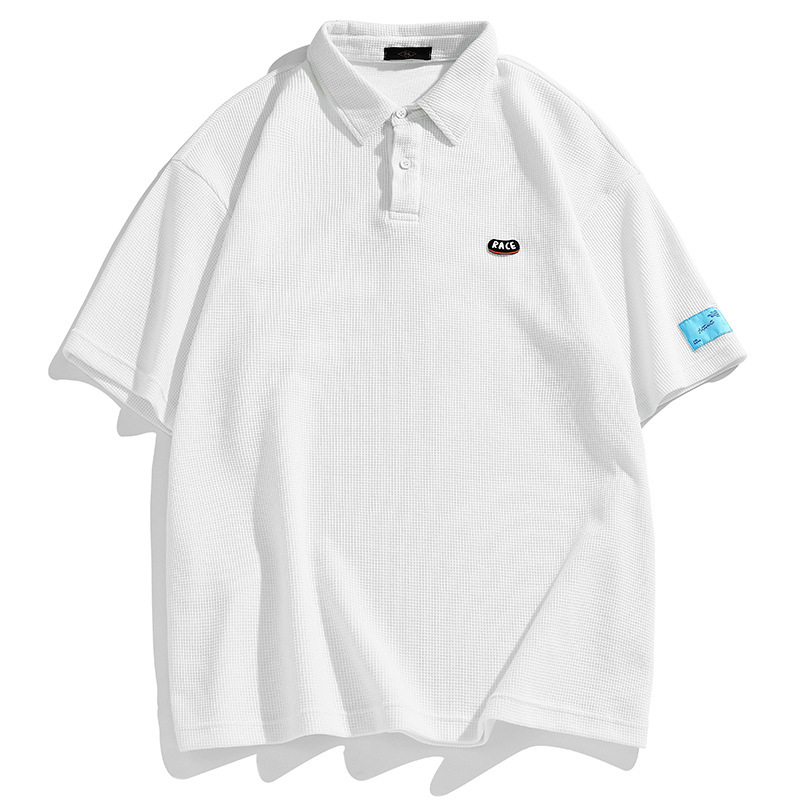 Hong Kong Style Texture Waffle Short Sleeve