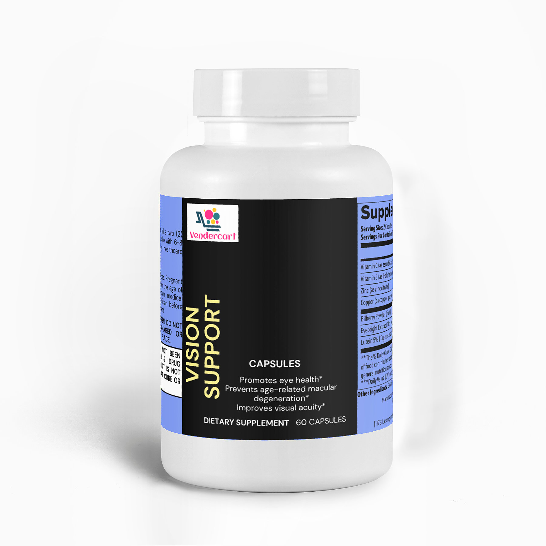 Vendercart Vision Support Supplement Eye Health, Visual Clarity, And Night Vision Boost - Image 1