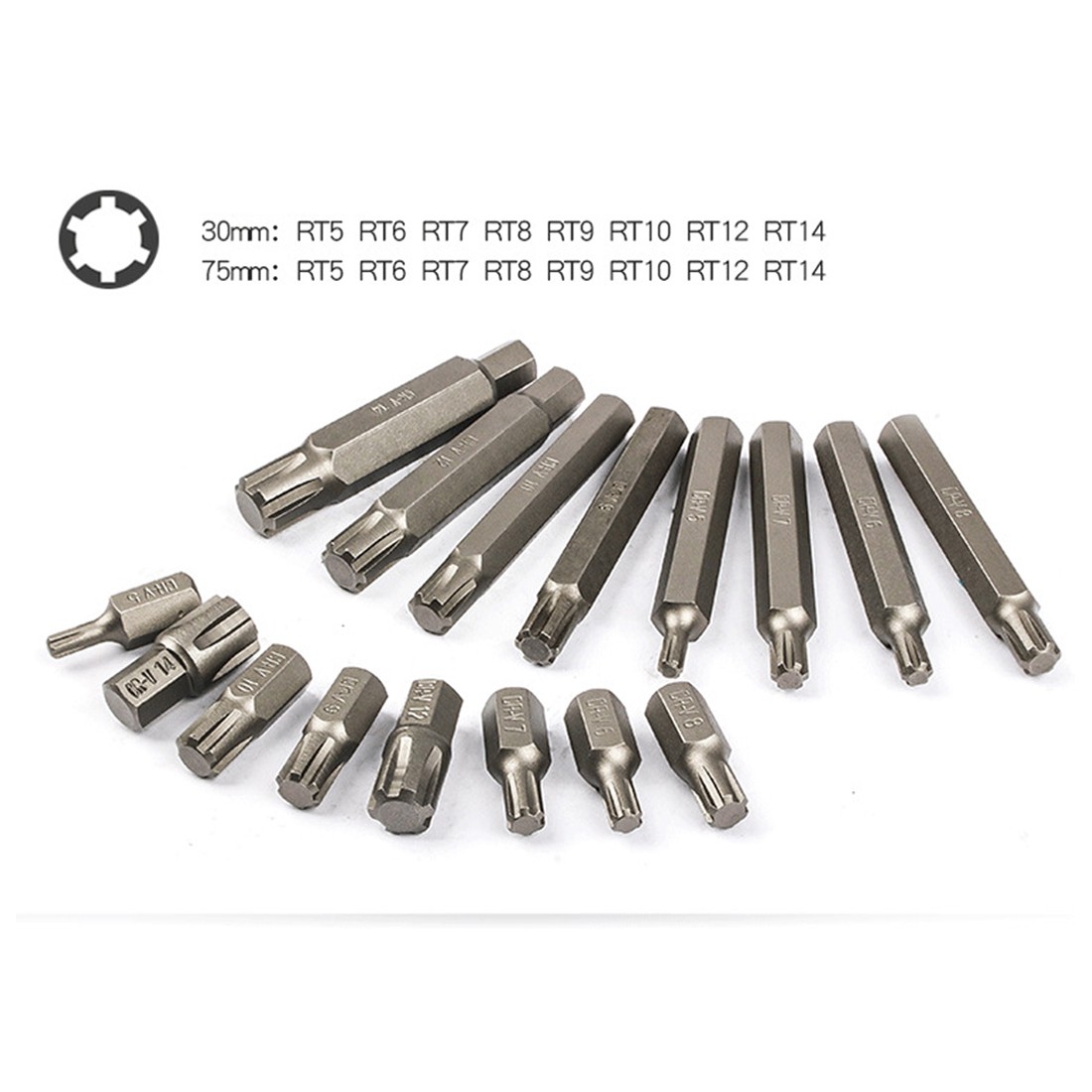 NEW 75Pcs Hex Torx Star Spline Ribe Socket BIT Set — image 4